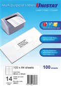 Unistat LaserInkjetCopier Labels