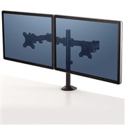 Fellowes 8502601 Reflex Dual Monitor Arm Black