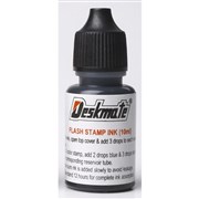 Deskmate PreInked Stamp Refill Ink 10ml Black 0273750