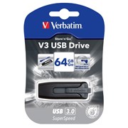 Verbatim 49174 USB Flash Drive 64GB V3 30 Grey