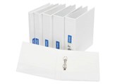 Bantex 100851629 Insert Binder A4 4 DRing 16mm PP White