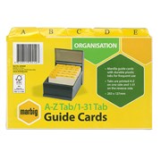 Marbig 40068 Index Cards AZ  203 x 127mm 8 x 5