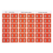 Avery 43304 D Side Tab Colour Coding Labels Dark Orange Pack 180