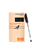 Bibbulmun Ballpoint Pen Medium Black Pack of 12 16191003