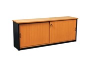 Aspire Credenza Sliding Door 1800W x 450D x 730H mm Beech Ironstone