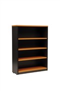 Aspire Bookcase 900W x 315D x 1200H mm Beech Ironstone
