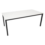 Table 1500mm x 750mm Black Frame White Top
