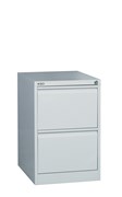 Filing Cabinet GFCA2  2 Drawer Silver Grey