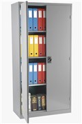 Stationery Cupboard GCA10 1015H x 910W x 450D mm Silver Grey