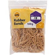 Marbig 94516100B Rubber Bands No 16 100gm Bounce Temporary Substitute