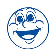 Staedtler 9SHS0233 Shiny Merit Stamp Cheeky Face Blue