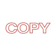 Staedtler 9SEN0022 Shiny Stamp PreInked Copy Outline Red