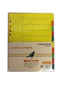 Bibbulmun Manilla Divider A4 10 Tab Coloured39436100