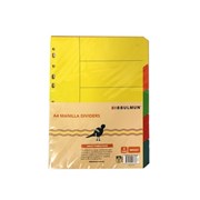 Bibbulmun Manilla Divider A4 5 Tab Brights39436200
