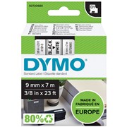 Dymo S0720680 Tape D1 Black on White 9mm 40913
