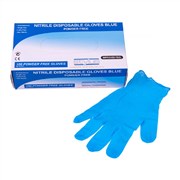 Stylus 4321 Nitrile Disposable Gloves SmallMedium Blue Box 100