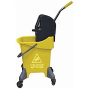 Cleanlink 12009 Mop Bucket Deluxe Downward Press 31L Yellow