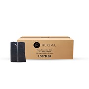 Bin Liner Bags 72L Black Roll 25