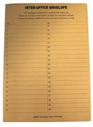 Envelope 612429 C4 324 x 229mm Ungummed Interoffice Kraft Box 250