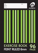 Olympic 140764 Exercise Book 96 Page Stapled 175 x 225mm 8mm Ruled