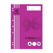 Olympic 140832 Binder Book 96 page A4 8mm Ruled