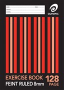 Olympic 140769 Exercise Book 128 Page Stapled 175 x 225mm 8mm Ruled