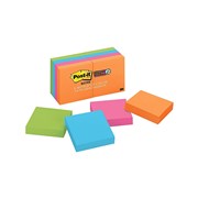 Post It Notes 622 8SSAU 48 x 48mm Super Sticky Rio De Janeiro Assorted Pack 8