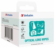 Verbatim 66609 Lens Cleaning Wipes Pack 25