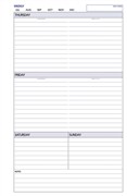 Dayplanner Refill Dk1016 Weekly NonDated Desk