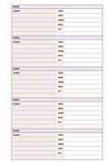 Refill Sl4002 TelephoneAddress Slimline