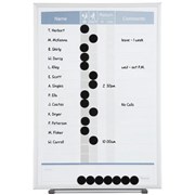 Planner Board QT33703  Quartet 280 x 410mm Personnel In  Out