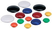 Quartet QTTMB3000 Magnetic Buttons 30mm Black Pack 10