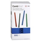 Fellowes Plastic Combs 14mm Blue Box 100