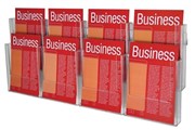 Esselte 46560 Brochure Holder Wall Panel A4 X 8 PreAssembled