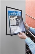 Durable 487301 Duraframe Self Adhesive Sign Holder A3 Black Pack 2