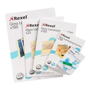 Rexel 41623 Laminating Pouch A4 125 Micron Pack 100