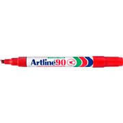 Artline 90 Permanent Marker Chisel 25mm Red