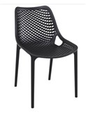 Siesta Air Visitor Chair 4 Leg  Indoor  Outdoor Polypropylene Black