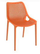 Siesta Air Visitor Chair 4 Leg  Indoor  Outdoor Polypropylene Orange