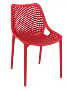 Siesta Air Visitor Chair 4 Leg  Indoor  Outdoor Polypropylene Red