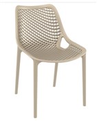 Siesta Air Visitor Chair 4 Leg  Indoor  Outdoor Polypropylene Taupe