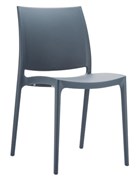 Siesta Maya Visitor Chair 4 Leg  Indoor  Outdoor Polypropylene Anthracite