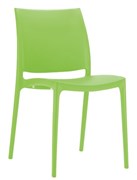 Siesta Maya Visitor Chair 4 Leg  Indoor  Outdoor Polypropylene Green