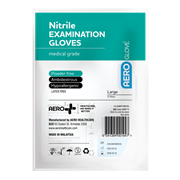 Aeroglove Nitrile Powder Free Gloves Blue Pack 5 AGNPF10