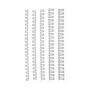 GBC Binding Coils 21 Loop Wire 10mm Silver Box 100