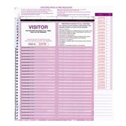 Zions CVSFR Visitors Pass Register 250 Slips