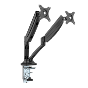 Executive Gas Spring Dual Monitor Arm Clamp Fix Kit Included Black