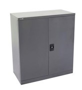 Stationery Cupboard GCA10 1015H x 910W x 450D mm Graphite Ripple