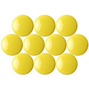 Quartet QTTMB2500 Magnetic Buttons 20mm Yellow Pack 10