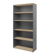 Bookcase 900mm W x 315mm D x 1800mm H Beech Ironstone
